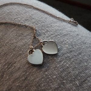 Return to Tiffany Pink Heart Tag necklace